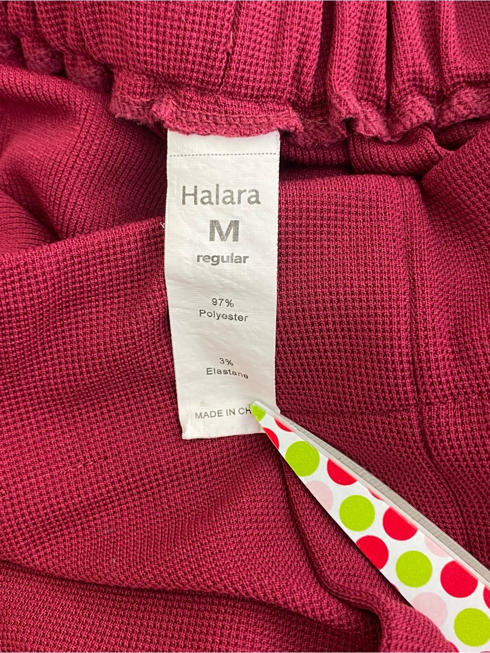 HALARA Burgundy Wide Leg High-Waist Pants - Picture 6 of 11